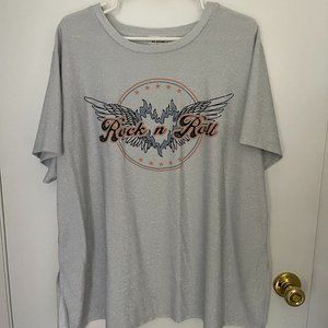 Arula Glittery Rock N Roll Tee - Size C (3X)